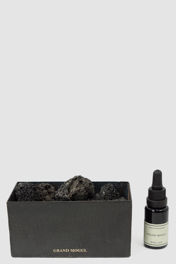 MAD ET LEN Grand Mogul Scent Pot Pourri - Permanent Collection, Burned Black Heavy Iron Vessel